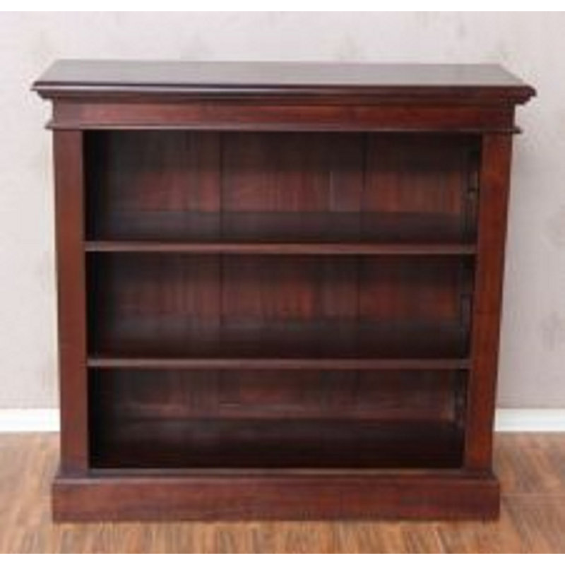 Bethnal 95 cm H x 100 cm W Solid Wood Standard Bookcase