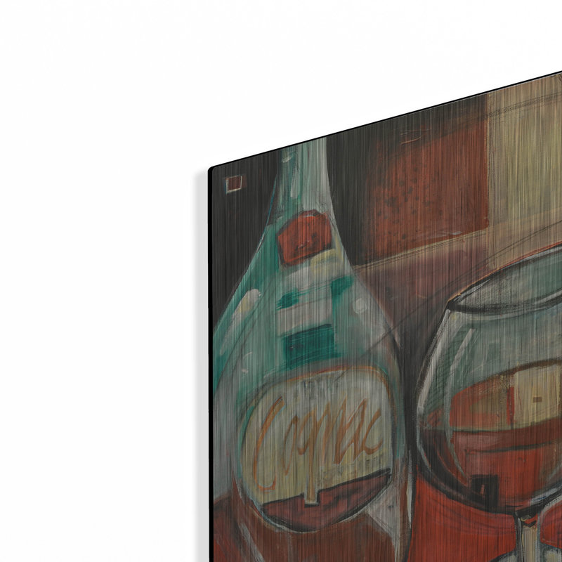 «Cognac» par Tim Nyberg, art mural en métal, 24 po x 36 po, H 16 po x l 12 po