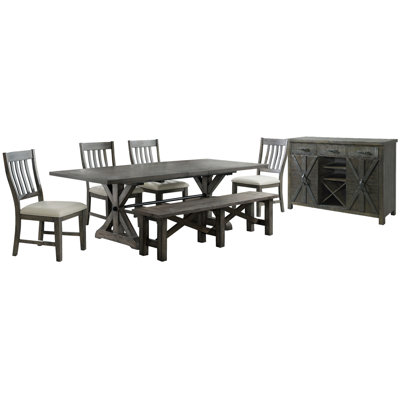 Trestle Dining Set