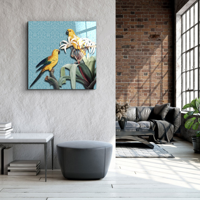 Elegant Decorative Tempered Glass Painting, 40 x 40 Inches | 100% Tempered Glass, Thickness: 0.16 Inches | UV Printing for Vibrant Colors & Durability | Perfect for Home Decor & Art Enthusiasts
