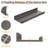 Floating wall shelf for decorative storage, set of 6-299131181