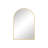 35" Gold Metal Arch Framed Accent Mirror