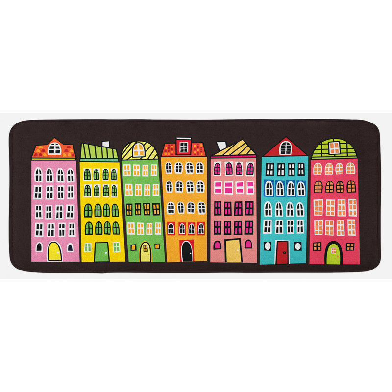 Tapis de cuisine coloré