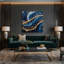 Art mural de musique citadelle bleue-386527593