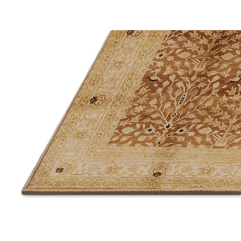 Pridbjorn Oriental Indoor Rug, Rectangle 5' x 7'
