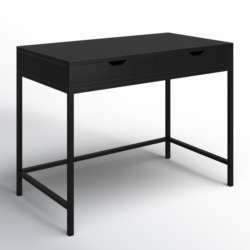 Belka Desk with Drawers, Black