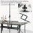 Patio Dining Set For 6, Outdoor Table And Chairs With 1.69″ Umbrella Hole, All Weather Patio Furniture Set, 30"X 55" Table And Stackable PVC-coated polyester Chair, For Lawn, Deck (Umbrella Not Included) (Gray Table and Sky Blue chairs)-1886006091-1896789701