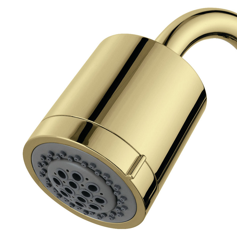 Kingston Brass Shower Scape 3-3/16-Inch Round 2-Function ABS Shower Head, Brass