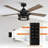Rippeon 52'' Ceiling Fan with Light Kit-648324873