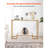 2-Tier Glass Console Table