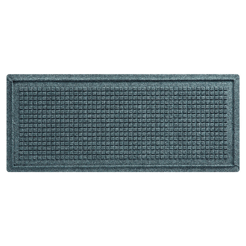 Tapis-décrottoir intérieur 15 po x 36 po WaterHog Squares, Pierre bleue