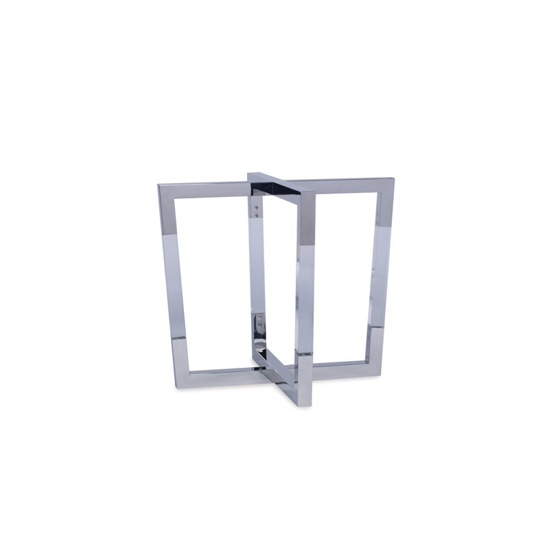 Table Base, Polished Stainless Steel