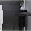 Table de bar Home avec compartiment pour verres à vin et trois tablettes