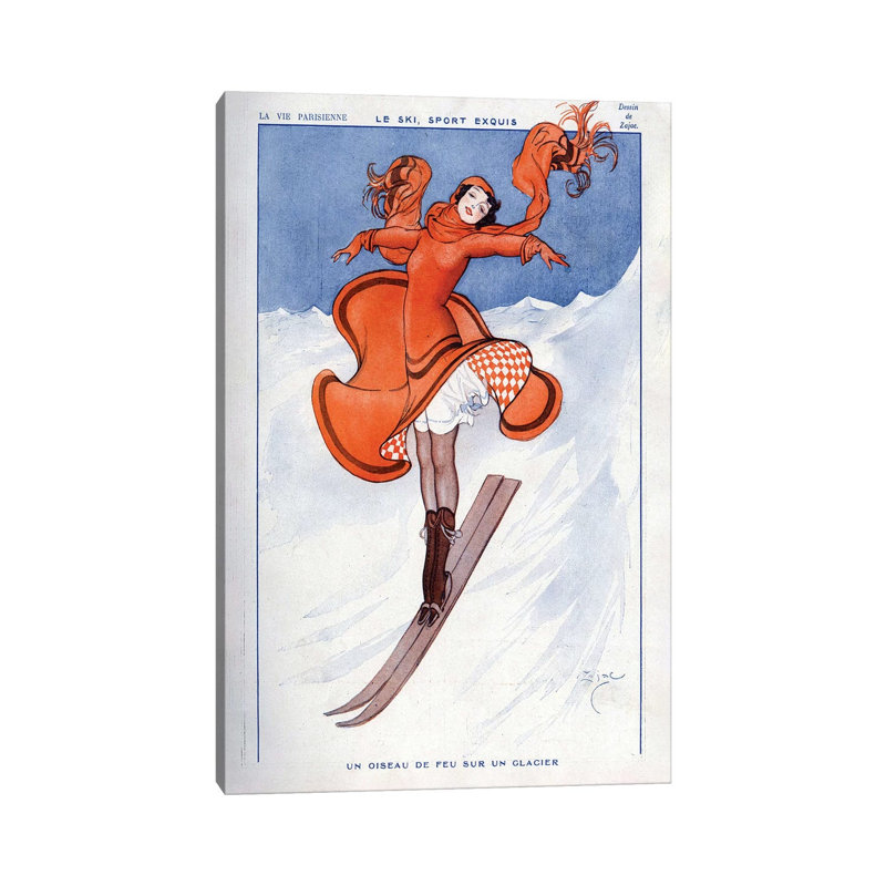 1922 La Vie Parisienne Magazine Plate - Print on Canvas, Wrapped Canvas, 30.48cm H x 20.32cm W x 1.91cm D