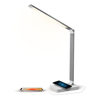 WBM SMART Leanne 11.4'' Table Lamp With USB and Wireless Charger