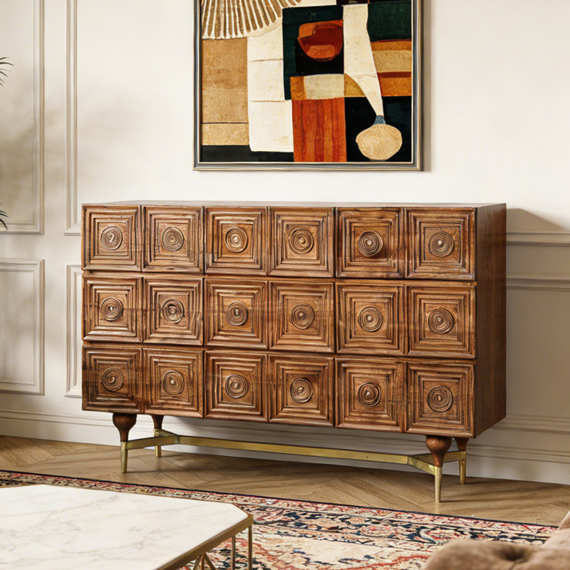 Buffet vintage français, Brun