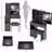 Compact Left Drawer Vanity Table With Cushioned Stool And Extra Large Sliding Mirror-1754445241