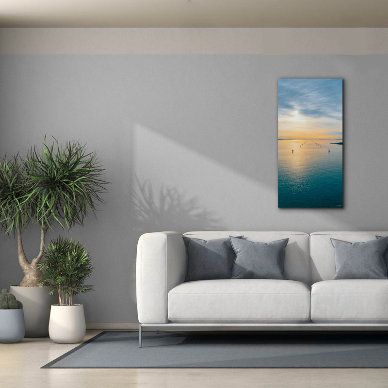  «The Morning Lagoon Runway» par Life BeautifuLEE, art mural sur toile, 20 po x 40 po, H 40 po x l 20 po
