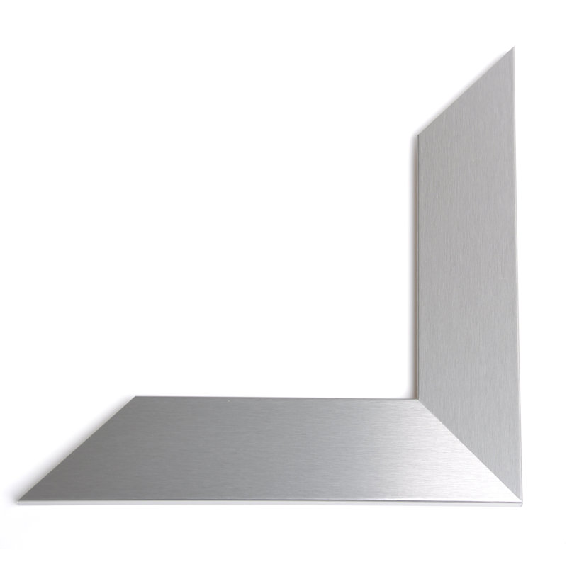 Miroir mural Drishya, 36 po x 32 po, Argent