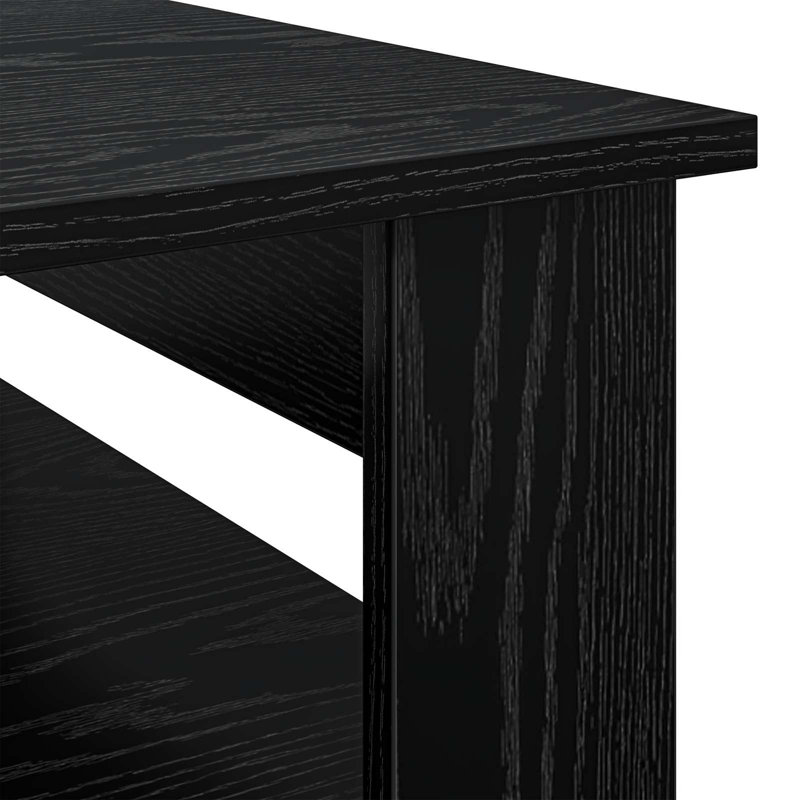 Coffee Table with Storage, Black Oak, 44cm. H x 64cm. L x 54cm. W