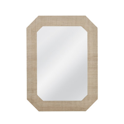 Darcel Solid Wood Rectangular Wall Mirror