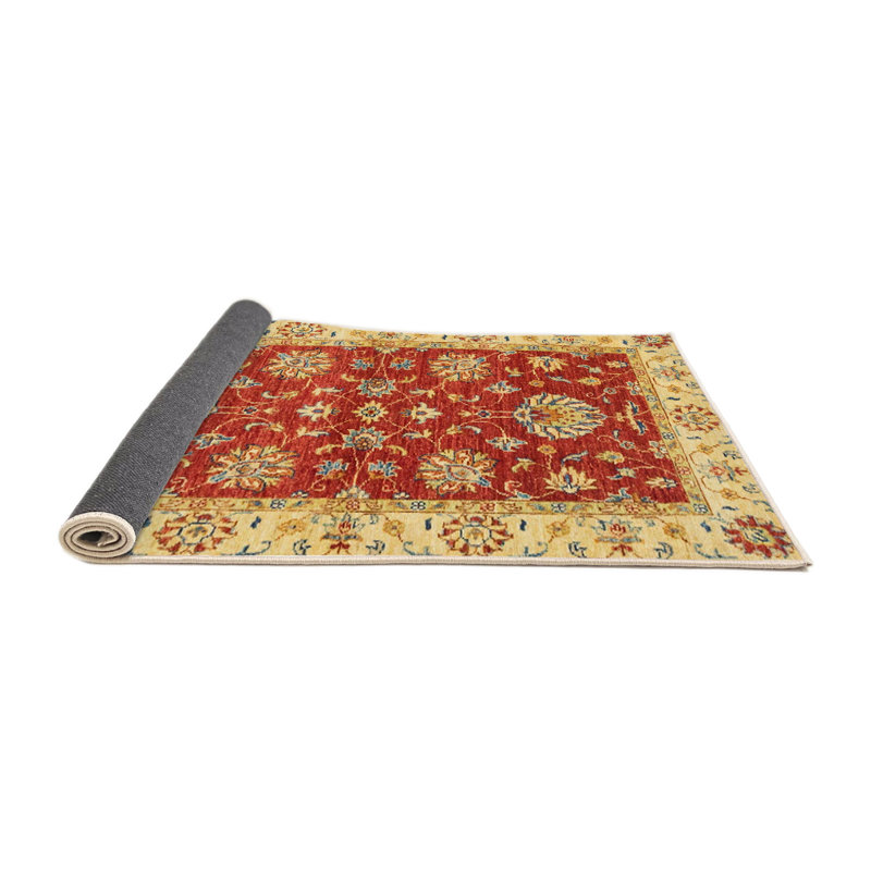 Tapis multicolore à motif abstrait Abdalrahman, Rond 7 pi