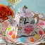 Boîte à théière floral