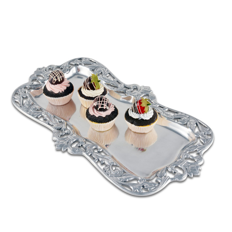 Fleur De Lis Metal Tray