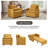 87''W 3-In-1 Convertible Sleeper Chair Bed, 3-Section Extra Length Adjustable Backrest  With 2 Cushions & Storage Bag-1712303256