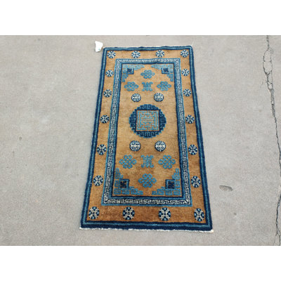 Antique Chinese - Baotou Brown 1920s Rug