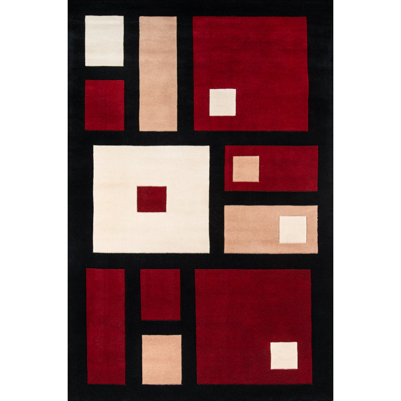 Ayano Wool Geometric Indoor Rug, Rectangle 9'6" x 13'6"