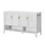 Crédence de bureau 55 po à 4 portes avec rangement ouvert-463704678