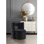 Fauteuil d'appoint pivotant en velours Demetric-92297921
