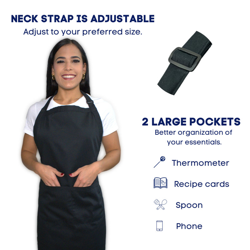 Kaufman Solid Color Bib Apron
