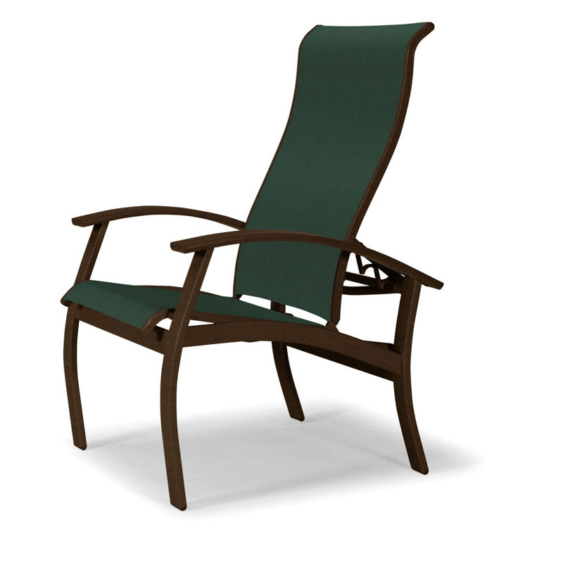 Chaise de patio Askar, Vert forêt 22D Sunbrella® vert, Kona, Kona texturé