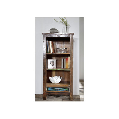 Nature Of Spirit 130 cm H x 60 cm W Solid Wood Standard Bookcase