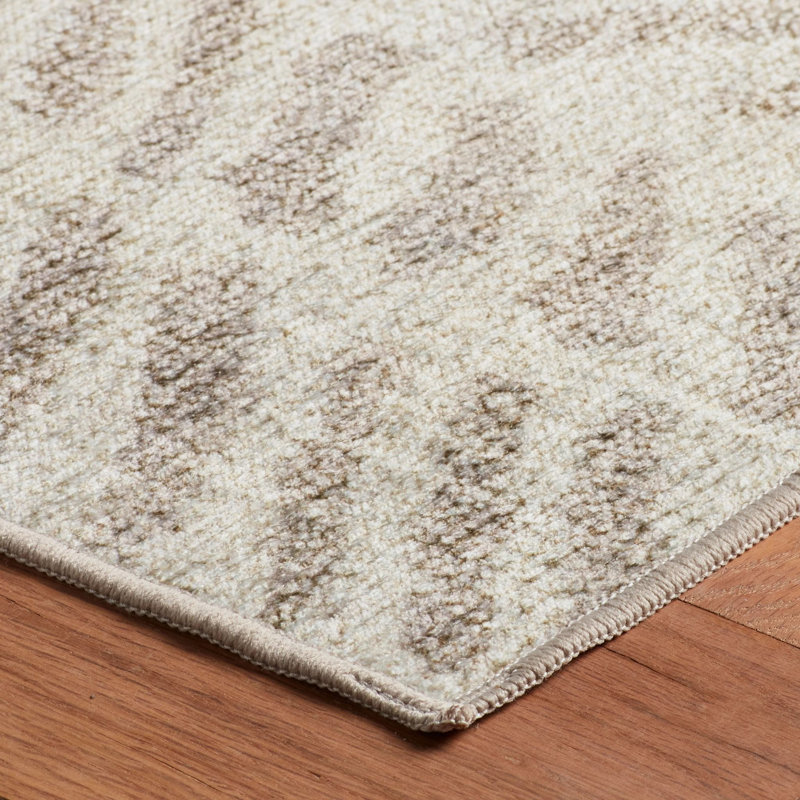 Rowley Grey Machine Washable Rug, Rectangle 7'6" x 9'6"