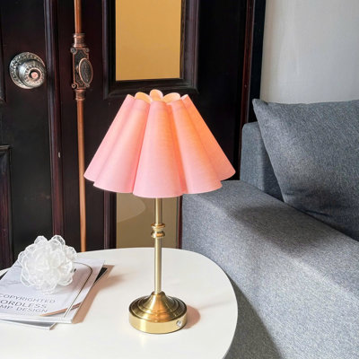 Lampe de table à DEL sans fil avec gradateur, pile rechargeable intégrée, 3 niveaux de luminosité, lampe de table de patio, lampe de chevet, éclairage ambiant pour restaurant Demetrish