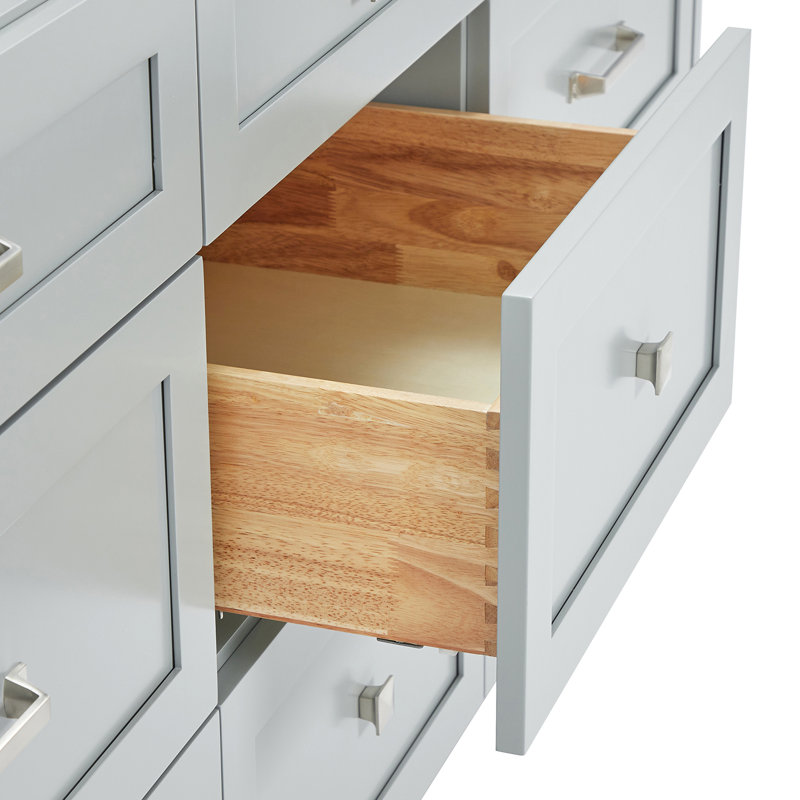ARIEL Monroe 73 Double Sink Bathroom Vanity with Pure Quartz Top, Gray