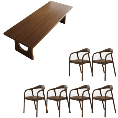 Ancient Chinese style solid wood dining table set