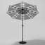 Aiso 3m Traditional Parasol with LED Light-1117671543