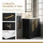 Meuble-lavabo autoportant élégant et moderne | Portes à fermeture en douceur et rangement intelligent | Lavabo en céramique au design élégant-1718110412-1718110418