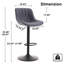 Tabourets de bar pivotants à hauteur réglable Modern-466486055