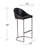 Hackett Upholstered Counter Stool with Metal Frame-47592336