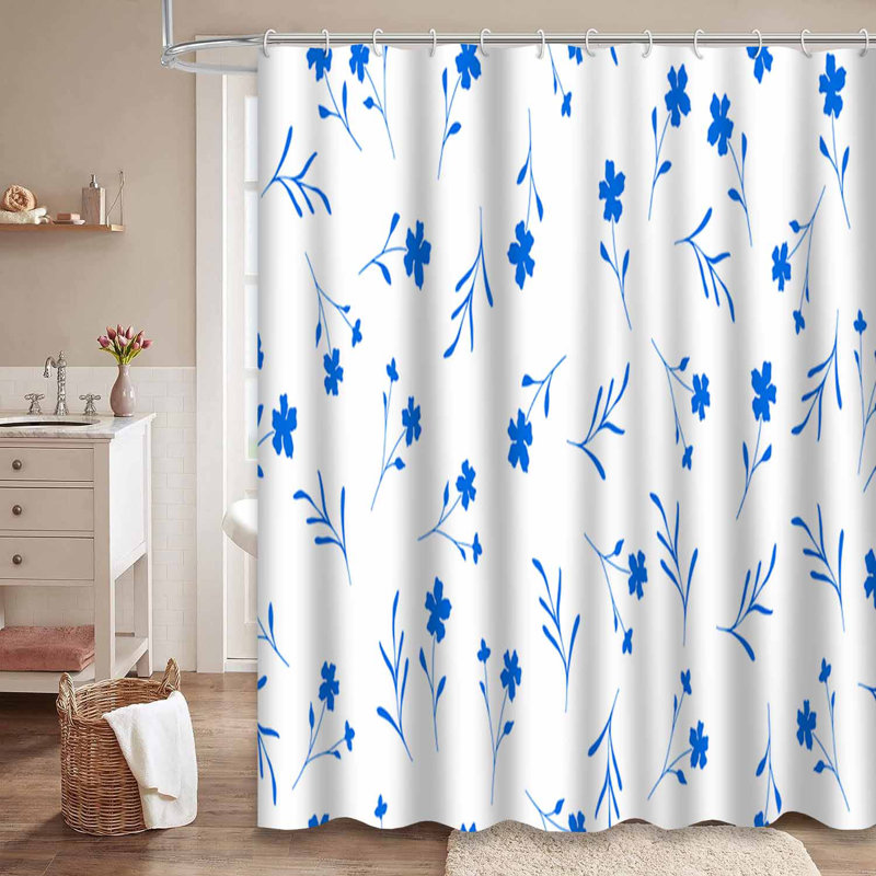 Rideau de douche Delicate Little Flowers, L 72 po x l 72 po