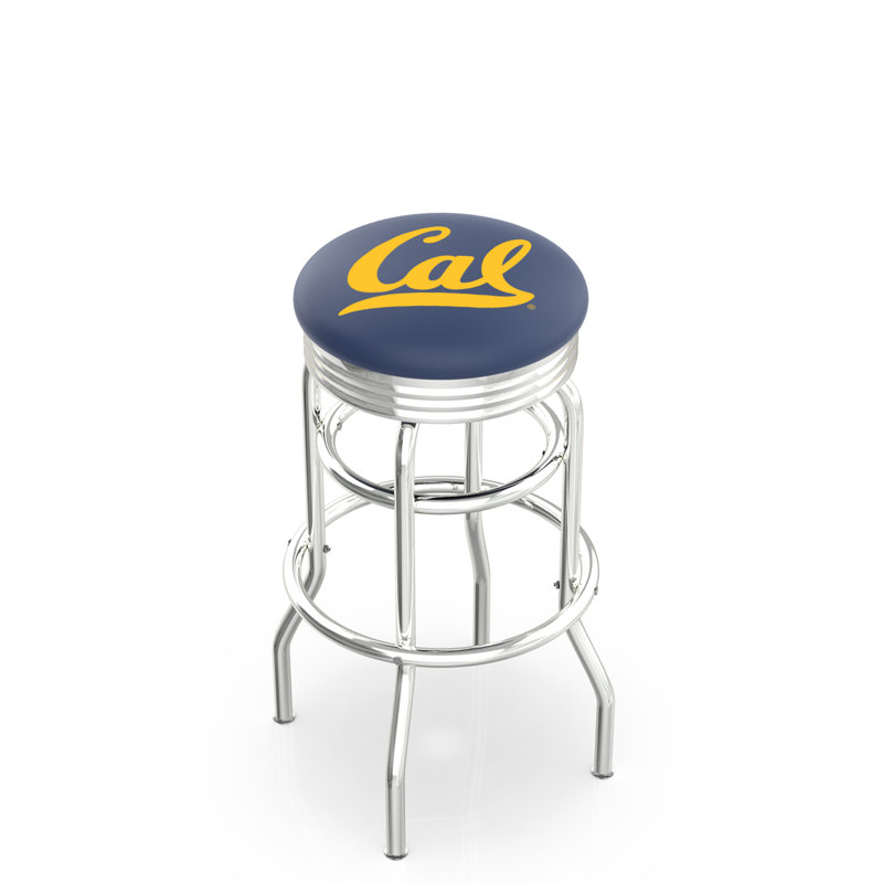 Tabouret de bar Logo Series, Tabouret de bar d'une hauteur de siège de 30 po, Double anneau chromé