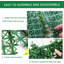 Panneaux muraux en gazon artificiel, 20 po x 20 po, panneaux de plantes artificielles, couverture de verdure artificielle pour l'extérieur, intérieur, paquet de 12