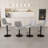 Swivel Bar Stools With Adjustable Height (35.03-43.7 Inches), Backrest, And Soft Knit Fabric - Ideal For Kitchen Island, Bar Counter, Dining Room(Set Of 2)-1879979473