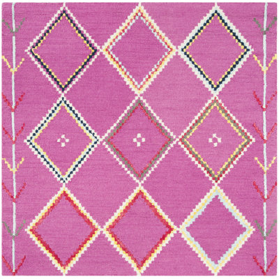 Derose Hand Tufted Wool Geometric Rug