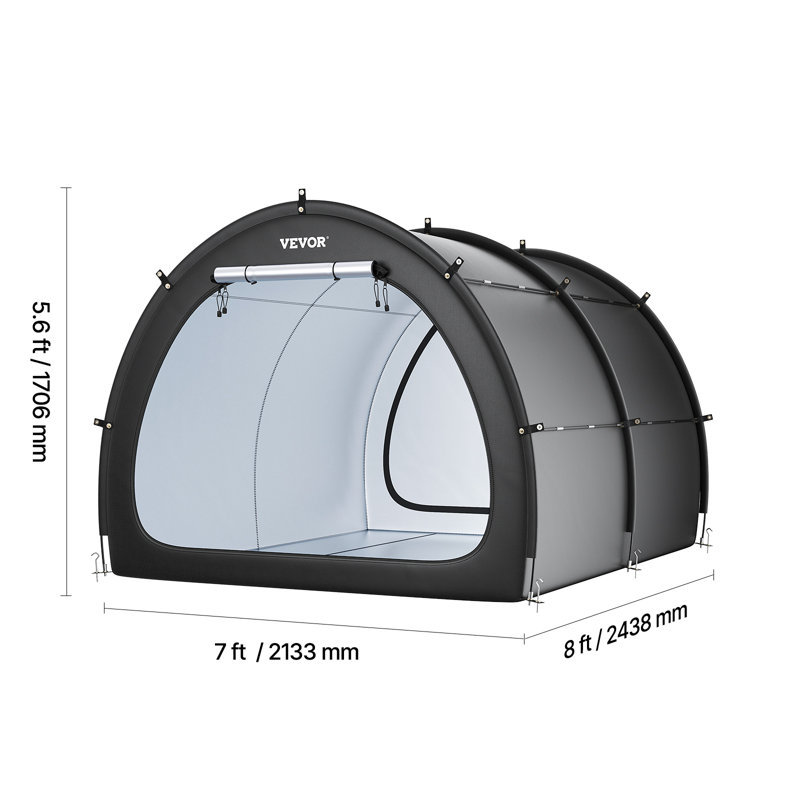 Tent, 170.7cm H x 213.4cm W x 243.8cm D